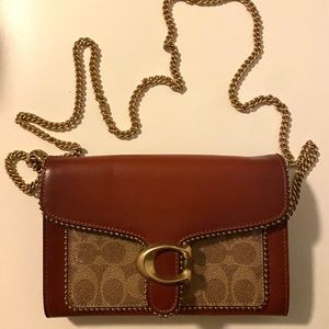 Coach Tabby Chain Clutch With Beadchain